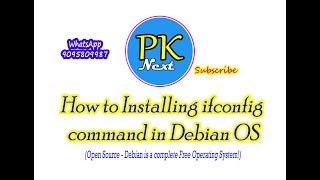 How to Installing ifconfig command in Debian OS  apt install nettools [upl. by Schoenburg]