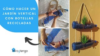 Cómo hacer un jardín vertical 🌼  DIY macetas con botellas de plástico Shorts MacetasColgantes [upl. by Rooker]