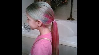 MULTI COLORED HAIR 🎨 TUTORIAL [upl. by Augusta167]