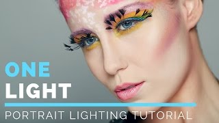 Portrait Photography Lighting Tutorial One Light Set Up  Strobe one Light Set Up [upl. by Attayek3]