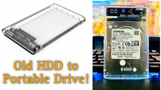 How to Turn an Old Laptop HDD into a Portable External Hard Drive [upl. by Ellingston]