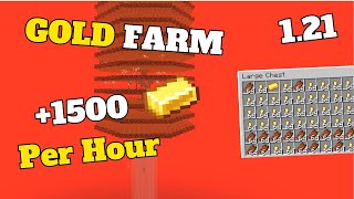 BEST MINECRAFT 121 GOLD FARM  Easy Efficient No Portal [upl. by Enilaf650]