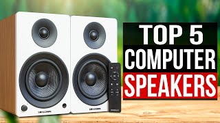 TOP 5 Best Computer Speakers 2023 [upl. by Dnalevets]