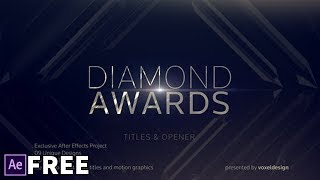 Diamond Awards Opener  Free After Effects Templates [upl. by Okimik]