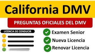 EXAMEN TEÓRICO ACTUAL DE California 2023 para LICENCIA DE CONDUCIR PREGUNTAS OFICIALES DEL DMV [upl. by Iral]