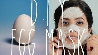 QUICK DIY Egg Facial Mask Acne amp Black Head Removal [upl. by Tjaden]