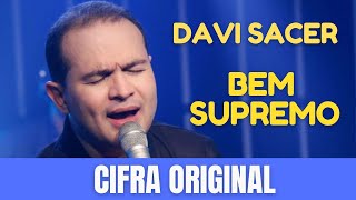 Cifra Original  Bem Supremo  Davi Sacer  Baixe o pdf [upl. by Brause]