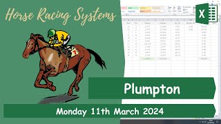 Plumpton  6 Race Card  Horse Racing Dutching Betting Excel System  11032024 [upl. by Leidgam]