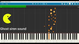 PacMan sound effects in Synthesia  MIDI art [upl. by Dyan]