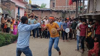 NAVRATRI KE DASHWE DIN HMARE GAON ME GADKA vlog fullvlog trendingvideo trend viralvideo [upl. by Meier]