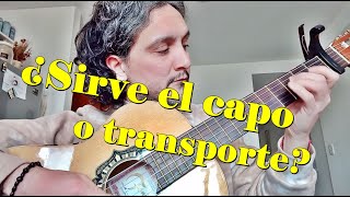 ¿Para qué sirve el transporte capotraste o capodastro [upl. by Vergos626]