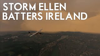 Microsoft Flight Simulator  I Flew Into Storm Ellen [upl. by Brodsky]