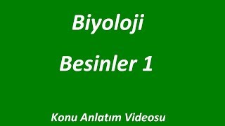 BESİNLER 1  KONU ANLATIMI  BİYOLOJİ  İZLE  ÖĞREN Soru Çözümü Konu Anlatımı [upl. by Heath247]