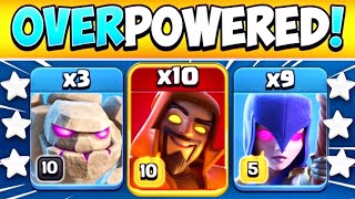 Golem Witch Super Wizard Attack Th14Th14 Golem Witch AttackSuper Wizard Attack  Coc [upl. by Greeson]