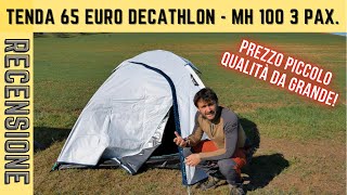 Tenda Decathlon 65 euro tre posti  MH 100 FreshampBlack [upl. by Tonye]