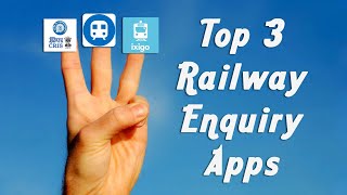 Top 3 Railway Enquiry Android Apps 🔥🔥 [upl. by Irama]