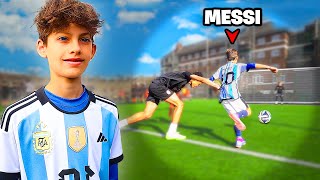 Beat Kid Messi At Football  Win 1000 [upl. by Humo]