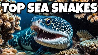 Top 10 Most Dangerous Sea Snakes viral facts top10 [upl. by Thalassa256]