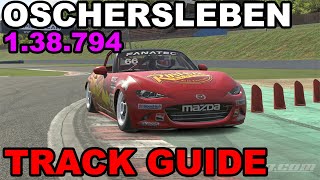 iRacing Mazda MX5 Oschersleben  Track Guide  Hotlap [upl. by Breena168]