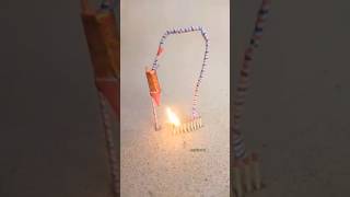 DIWALI Crackers Go BOOM in This Amazing Rocket Experiment experiment crackers diwali science [upl. by Faus]