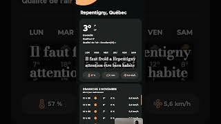 La météo de Repentigny windowsonwindows [upl. by Eceinej]