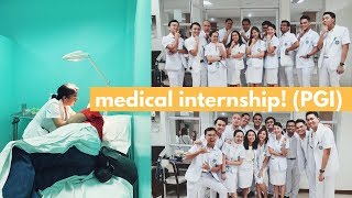 First month of medical internship Med vlog 👩🏻‍⚕️ [upl. by Etteiram]