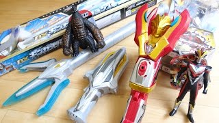 DXビクトリーランサー amp DXギンガスパークランス 開封レビュー！早速ウルトラヒーロー500でウルトライブ！ウルトラマンギンガS ビクトリー [upl. by Ailahs45]