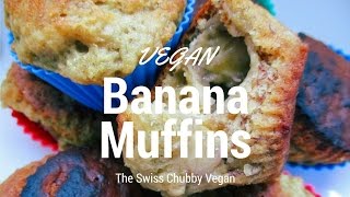 VEGAN  ♡  Muffins à la banane végétaliens  Vegan banana muffins  ♡ [upl. by Erick]