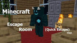 Minecraft Escape Room  Quick Escape Map [upl. by Pain]