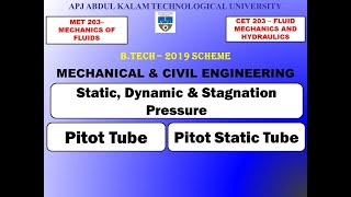 Pitot Tube amp Pitot Static Tube  KTU  Mechanical amp Civil Engineering  Module 3 [upl. by Notnilc]