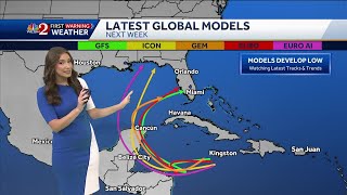 Invest 99L quickly organizing models show potential impacts to Florida next week [upl. by Anegroeg]