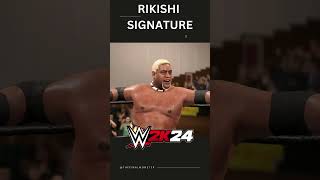 WWE 2K24 Rikishi Signature Move Stink face Great Muta shorts wwe2k [upl. by Goraud]