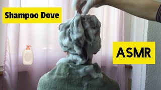 ASMR Dove Shampoo Shampoo Hair w Foam Scalp massage Hair washampHair Shampoo MomampDaughter 👩‍👧 [upl. by Sucirdor]