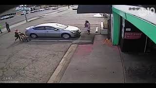 Surveillance video shows attempted kidnapping of child in Sacramento [upl. by Kenelm]