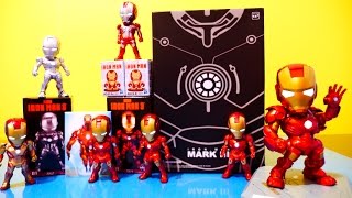 Iron Man 3 Full Set Light Up Figures 2014 Sci Fi Series Kids Nations Toys  Disney Cars Toy Club [upl. by Waldron131]