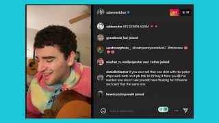 adam melchor instagram livestream 12282023 [upl. by Rojam]