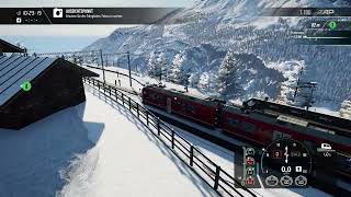 Train Sim World 4 Berninalinie Malerische Aussicht [upl. by Nagrom]