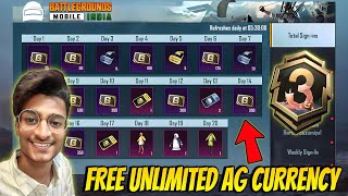 😍FREE AG CURRENCY amp PREMIUM CRATE amp LEGENDARY OUTFIT IN BGMI amp PUBG MOBILE ParasOfficialYT [upl. by Thomasin]