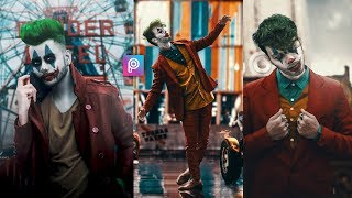 PicsArt Joker Face Concept Photo Editing Tutorial in picsart Step by Step in Hindi  Joker Editing [upl. by Electra240]