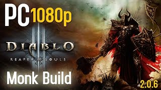 Diablo III Reaper of Souls 206  PP Monk Build  Torment VI  Rifts  Innas Mantra  PC 1080p [upl. by Ayhay857]