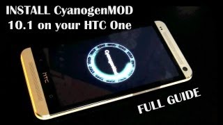 How To Install CyanogenMod 101 Android 422 Jelly Bean on the HTC One [upl. by Ytiak]