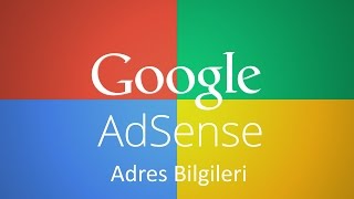 Adsense Adres Bilgileri Girme [upl. by Allebara]