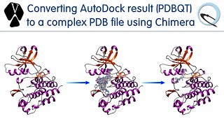 Converting AutoDock result to a complex PDB file using Chimera [upl. by Eirelam524]