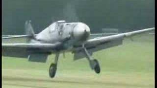 Messerschmitt BF 109G6 Take offFlightLanding [upl. by Anyd]