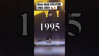 Moon Walk EVOLUTION 19832001 😳 michaeljackson shorts [upl. by Yettie]