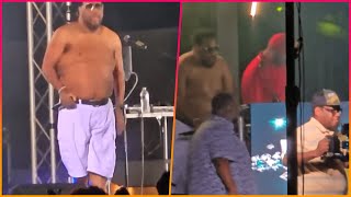 Shocking footage shows the moment Fatman Scoop collapses on stage in front of crowd before [upl. by Boyer]