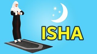 How to pray Isha for woman beginners  with Subtitle [upl. by Eleirbag]