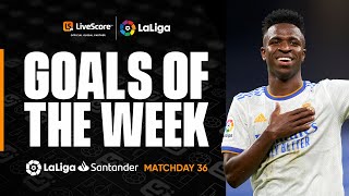 LaLiga Goals of the Week 36 Aubameyang amp Vinicius  LiveScore 360° Replay [upl. by Allesiram]