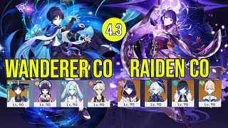 wanderer C0 hypercarry amp Raiden C0 double hydro Spiral abyss floor 12 genshin impact [upl. by Wernda]