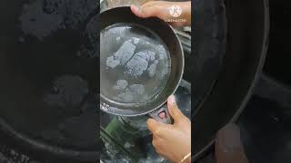 cast iron pan cleaning ఎలా చేసుకోవాలి castiron pan cleaning shorts yt kitchentips youtubeshorts [upl. by Ahsiym504]